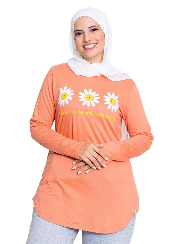 Copper Coin Printed Long - Sleeve Design 59 - Khotwh